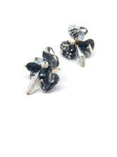 Load image into Gallery viewer, Statement Marble Flower Earrings Stud
