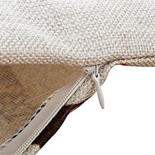 Load image into Gallery viewer, Flamingo and Greens Art Print Square Cushion/Pillow Cover/Cases 45x45cm