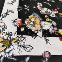 Load image into Gallery viewer, Floral Silky Satin Square Head Hair Scarf