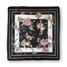 Load image into Gallery viewer, Floral Silky Satin Square Head Hair Scarf