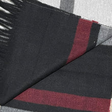 Load image into Gallery viewer, Oversized Plaid Tartan Faux Cashmere Blanket Chunky Tassel Scarf