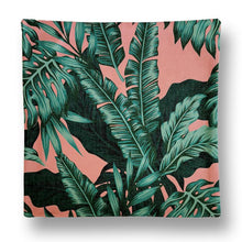Load image into Gallery viewer, Green Palm Tree Leaf Print Square Cushion Cover 45x45cm
