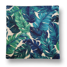 Load image into Gallery viewer, Green Palm Tree Leaf Print Square Cushion Cover 45x45cm
