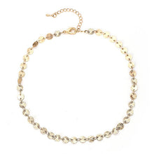 Load image into Gallery viewer, Plate Gold Chain Stud Embroidered Leather Bohemia Mixed Layer Choker Necklace Gift - Set/Pack of 3
