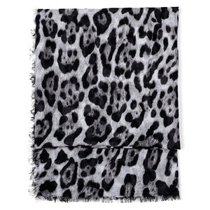 Extra Large Leopard Print Lightweight Scarf