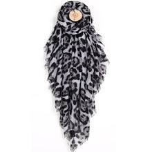 Load image into Gallery viewer, Extra Large Leopard Print Lightweight Scarf
