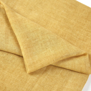 Oversize Plain Linen Blend Mustard Yellow Scarf