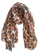 Load image into Gallery viewer, Extra Large Leopard Print Lightweight Scarf
