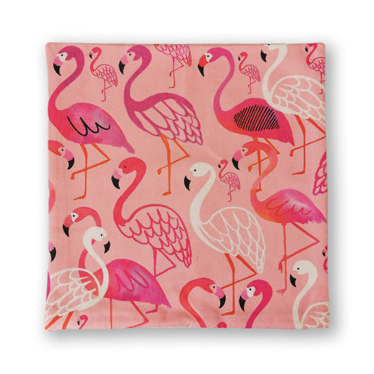 Pink Flamingo Art Print Square Cushion/Pillow Cover/Cases 45x45cm