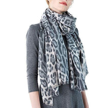 Load image into Gallery viewer, Large Premium Quality Leopard Animal Print Cashmere Pashmina Blend Fashion Warm Winter Scarf
