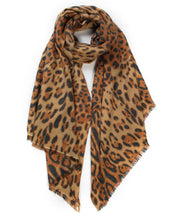 Load image into Gallery viewer, Large Premium Quality Leopard Animal Print Cashmere Pashmina Blend Fashion Warm Winter Scarf
