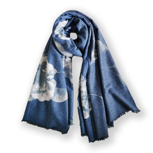 Large Premium Quality Floral Print Cashmere Pashmina Blend Fashion Warm Winter Scarf