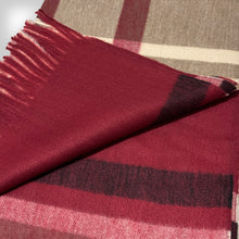 Load image into Gallery viewer, Oversized Plaid Tartan Faux Cashmere Blanket Chunky Tassel Scarf
