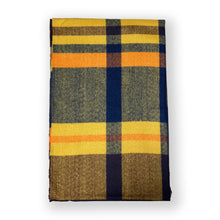 Load image into Gallery viewer, Oversized Plaid Tartan Faux Cashmere Blanket Chunky Tassel Fringe Scarf

