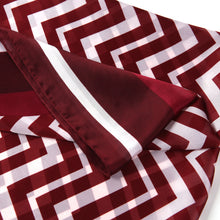 Load image into Gallery viewer, Large Square Chevron Stripe Zigzag Print Silky Satin Scarf
