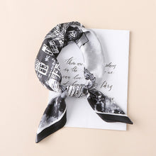 Load image into Gallery viewer, Square Watercolour Building Painting Print Silky Satin Scarf, Hair/Head/Neck Scarf 70x70
