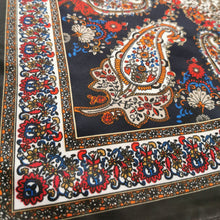 Load image into Gallery viewer, Persian Paisley Damask Baroque Silky Satin Square Head Hair Scarf - 60x60cm
