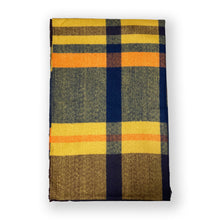 Load image into Gallery viewer, Oversized Plaid Tartan Faux Cashmere Blanket Chunky Tassel Scarf

